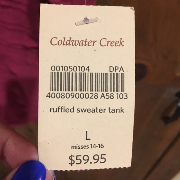 Pink Ruffled Tank Top - Picture 4 of 5